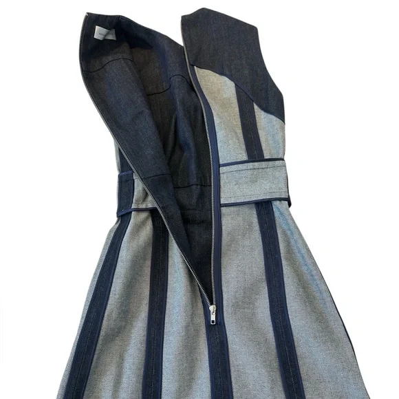 Victoria Beckham Blue Sleeveless Denim Dress - Picture 10 of 13